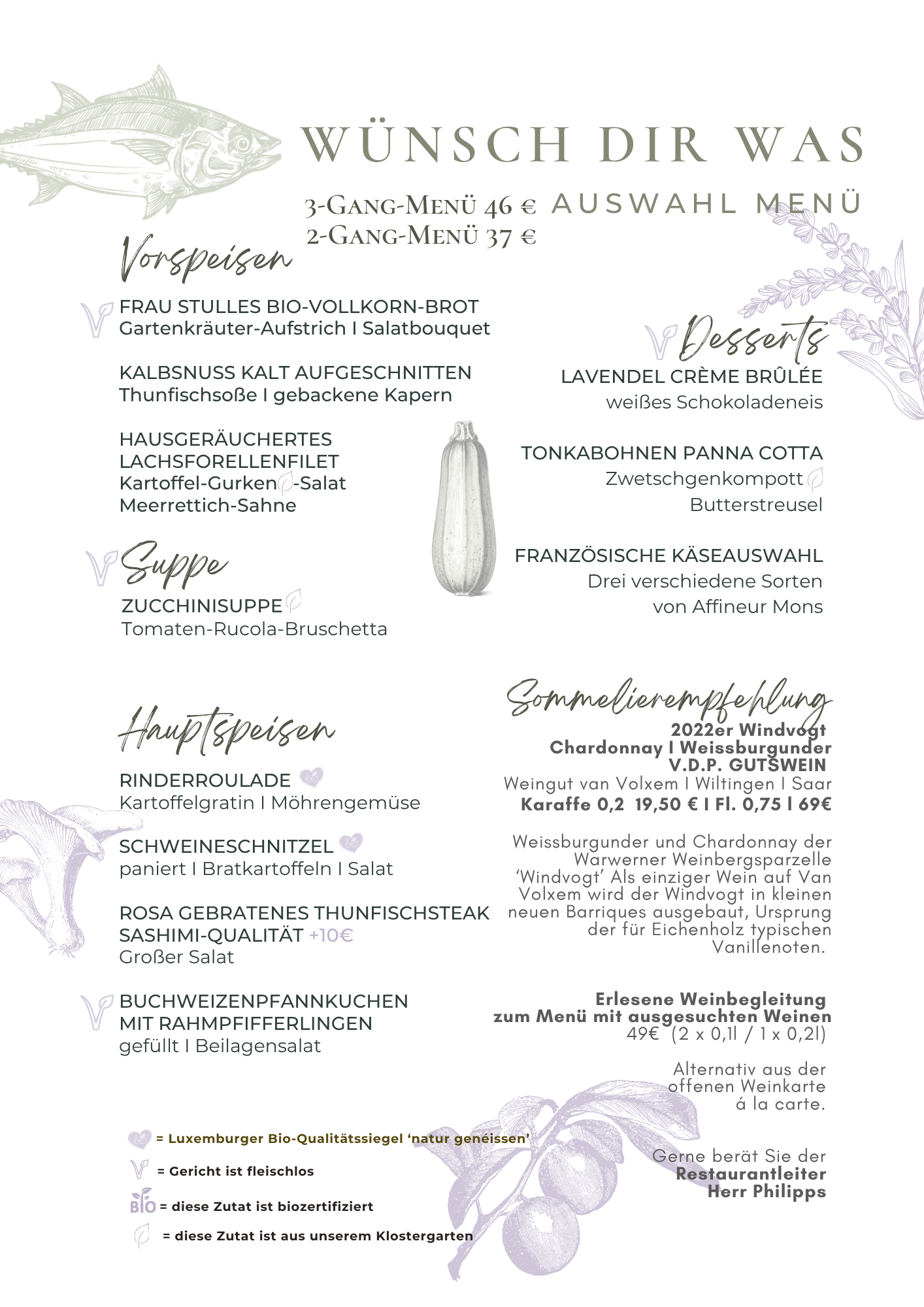 AKTUELLE SAISONKARTE / GRUPPENKARTE